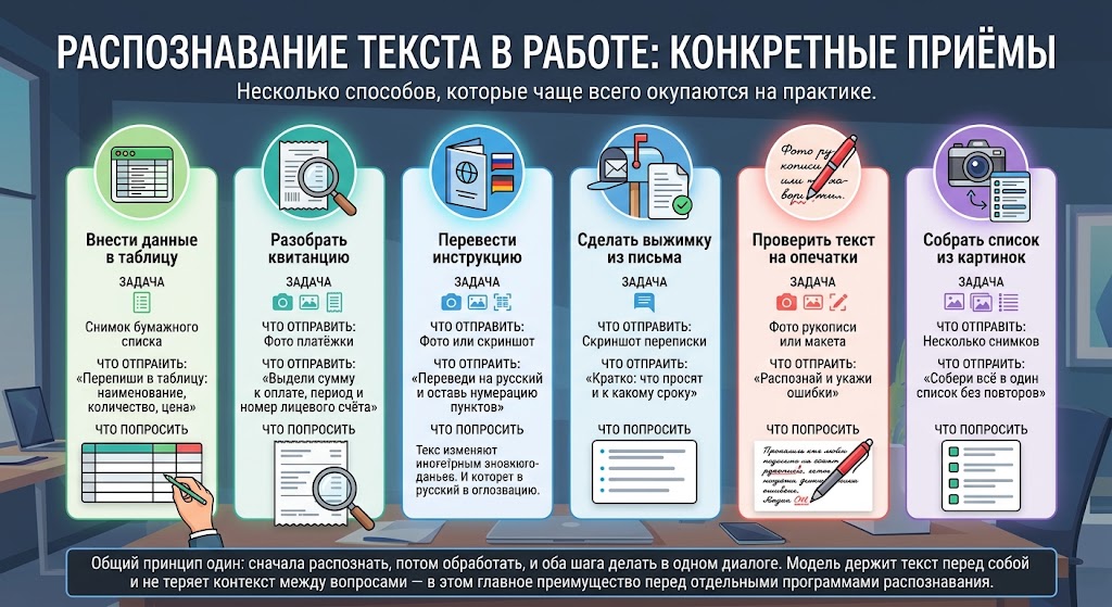 Распознать текст на фото: перевод картинки в текст 4 Распознавание текста в работе - конкретные приёмы