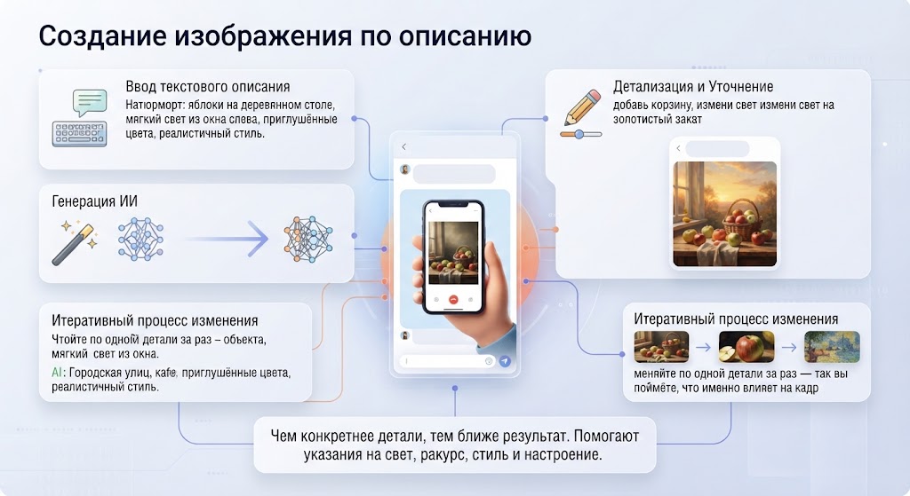 Создание изображения по описанию