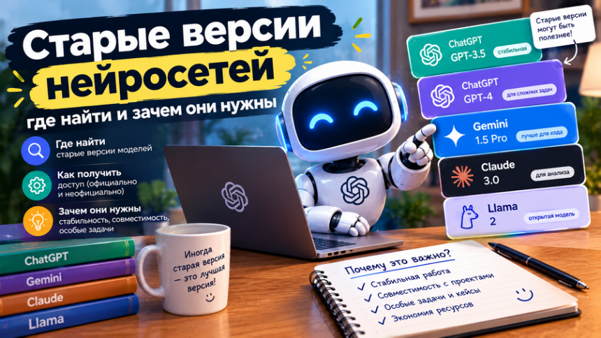 Старые версии нейросетей - где найти и зачем они нужны