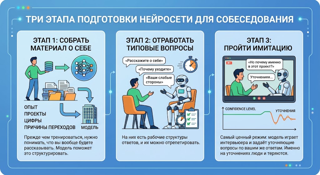Три этапа подготовки