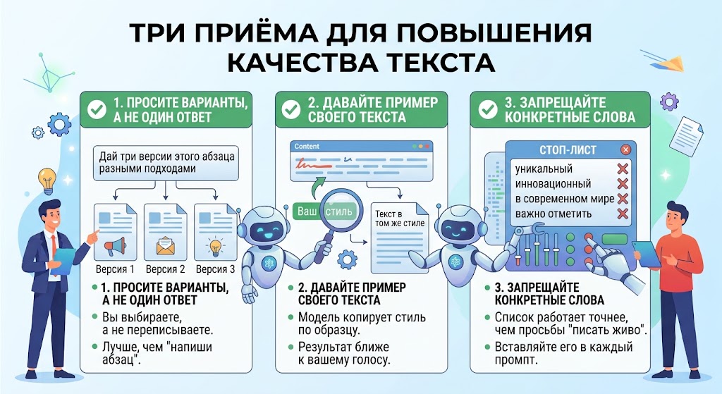Три приёма, которые повышают качество